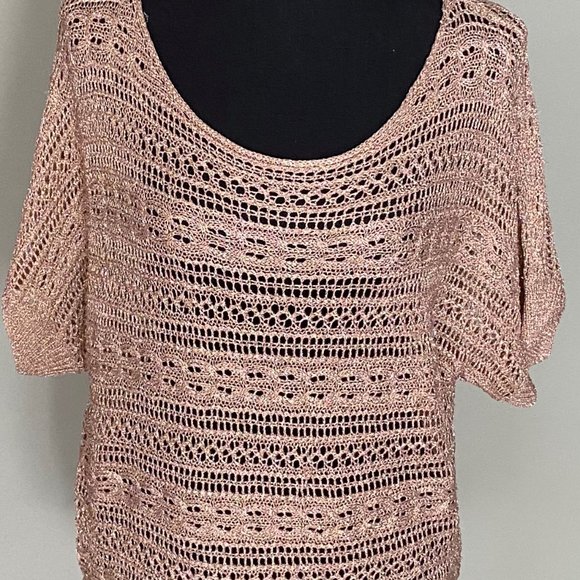 Dripping in gold shear sweater - Picture 1 of 3